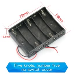 1PCS 1 2 3 4 5 6 Way Battery Box No. 5 Slots Battery Holder For 1/2/3/4/8 X Box Holder Without Switch Cover