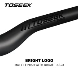 TOSEEK Carbon Handlebar for Stem 25.4mm Handle Bar Folding MTB Kids' Bike Parts Bicycle Bars Matt Black