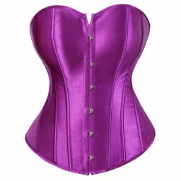Sexy Corset Bustier Lace Up for Women Pink Victorian Corset Top Plus Size Vintage Satin Corset Overbust Black Blue Red Gold
