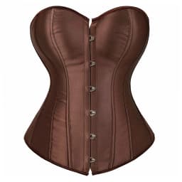 Sexy Corset Bustier Lace Up for Women Pink Victorian Corset Top Plus Size Vintage Satin Corset Overbust Black Blue Red Gold