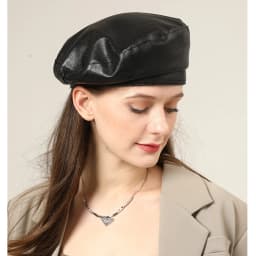 Fashion Girl Leather Beret Beanie Hat Cap Women Plain Beret Hats Solid Color Elegant Lady Artist Caps Belt Beanies