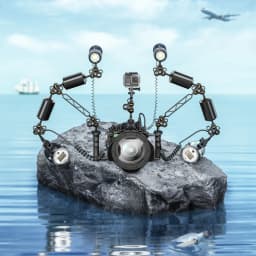 Universal Sync Cord Optical Fiber Cable 1m For Camera Seafrogs Flash Strobe Waterproof Diving Lighting System Accessory