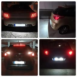 12V LED Number Plate Lamp For Citroen Berlingo C2 C3 C4 C5 C6 C8 DS3 Jumpy White License Plate Light Assembly