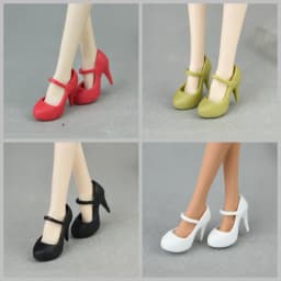 30cm doll shoes / white green red pink black High heel shoes for 1/6 blythe xinyi BJD BB licca doll / doll accessories