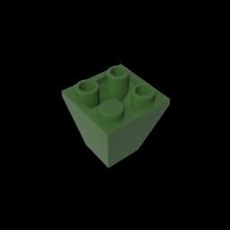 Gobricks GDS-1040 Slope, Inverted 45 2 x 2 Double Convex compatible with lego 3676 DIY children's DIY Educational Building Block