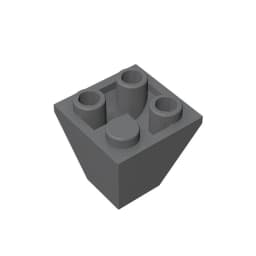 Gobricks GDS-1040 Slope, Inverted 45 2 x 2 Double Convex compatible with lego 3676 DIY children's DIY Educational Building Block
