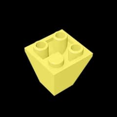 Gobricks GDS-1040 Slope, Inverted 45 2 x 2 Double Convex compatible with lego 3676 DIY children's DIY Educational Building Block