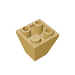 Gobricks GDS-1040 Slope, Inverted 45 2 x 2 Double Convex compatible with lego 3676 DIY children's DIY Educational Building Block