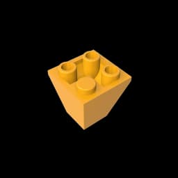 Gobricks GDS-1040 Slope, Inverted 45 2 x 2 Double Convex compatible with lego 3676 DIY children's DIY Educational Building Block
