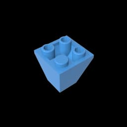 Gobricks GDS-1040 Slope, Inverted 45 2 x 2 Double Convex compatible with lego 3676 DIY children's DIY Educational Building Block