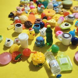 Cute Miniature Dollhouse Supermarket Food Snacks Mini Cake Wine Drink for Doll Kitchen Accessories
