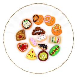 Cute Miniature Dollhouse Supermarket Food Snacks Mini Cake Wine Drink for Doll Kitchen Accessories