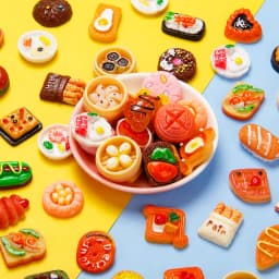 Cute Miniature Dollhouse Supermarket Food Snacks Mini Cake Wine Drink for Doll Kitchen Accessories