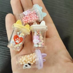Cute Miniature Dollhouse Supermarket Food Snacks Mini Cake Wine Drink for Doll Kitchen Accessories