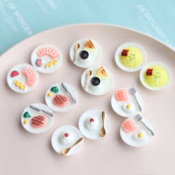 Cute Miniature Dollhouse Supermarket Food Snacks Mini Cake Wine Drink for Doll Kitchen Accessories