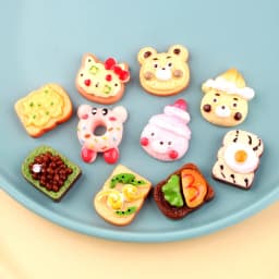 Cute Miniature Dollhouse Supermarket Food Snacks Mini Cake Wine Drink for Doll Kitchen Accessories