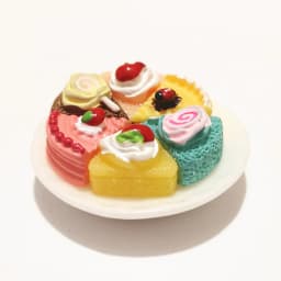 Cute Miniature Dollhouse Supermarket Food Snacks Mini Cake Wine Drink for Doll Kitchen Accessories