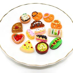 Cute Miniature Dollhouse Supermarket Food Snacks Mini Cake Wine Drink for Doll Kitchen Accessories