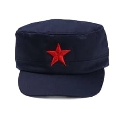 Unisex Cotton Men Cap Spring Summer Beach Outdoor Street Street Cool Church Sunhat Flat Top Hat With Red Star Dropshipping