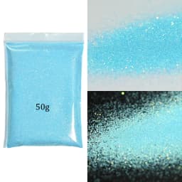 50g White Iridescent Opalescent Ultra Fine Glitter Dust Glitter Fine Holographic Ultra Fine Glitter - Iridescent glitter