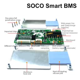 Smart BMS 13-25S for Super SOCO TC/TS/TC Max/CU/DU Lithium LiFePo4 Battery Protection Board Ebike Battery Management System Bms