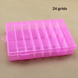 15 Grids Transparent Plastic Storage Organizer Compartment Adjustable Container Box For Jewelry Button Rectangle Box Case