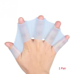 1Pair Unisex Frog Type Silicone Girdles Swimming Hand Fins Finger Webbed Gloves Paddle Water Sports Frog Claw Swimming Equipment