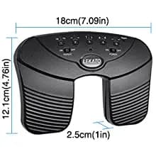 Lekato Bluetooth Page Music Turner Pedal Usb Rechargeable Wireless Page Turner Silent Foot Pedal for Ipad Iphone Tablet Laptop