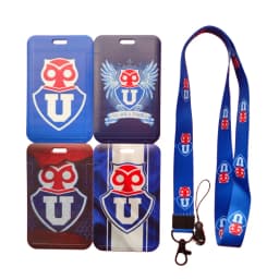 Chile Football Team Card Holder Neck Strap Keychain Bus Card Case Lanyard Men Visit Door Identity Badge Holders Students Gift