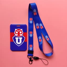 Chile Football Team Card Holder Neck Strap Keychain Bus Card Case Lanyard Men Visit Door Identity Badge Holders Students Gift