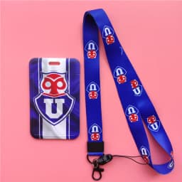 Chile Football Team Card Holder Neck Strap Keychain Bus Card Case Lanyard Men Visit Door Identity Badge Holders Students Gift