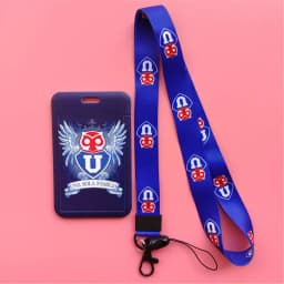 Chile Football Team Card Holder Neck Strap Keychain Bus Card Case Lanyard Men Visit Door Identity Badge Holders Students Gift