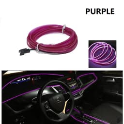 10m/3m/5m Neon LED Car Interior Lighting Strips Auto LED Strip Garland EL Wire Rope Car Decoration lamp Flexible Tube 12V