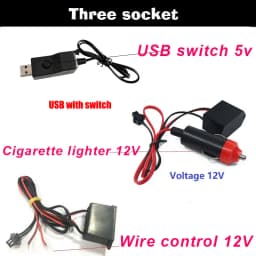 10m/3m/5m Neon LED Car Interior Lighting Strips Auto LED Strip Garland EL Wire Rope Car Decoration lamp Flexible Tube 12V