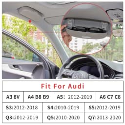 Sunglasses Case for Audi A3 S3 8V 8Y A4 B9 B8 S4 A5 S5 A6 C7 C8 Q3 Q5 Q7 2015 2016 2017 2018 2019 2020 2021 2022 Car Accessories