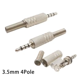 5Pcs Metal Repair 3.5mm Male Headphone Plug Mono Stereo Audio Solder Cable Connector 3.5 2Pole 3Pole 4Pole Earphone Jack Adapter