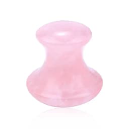 SPA Therapy Jade Roller Face Lifting Massage Wrinkle Remover Natural Rose Quartz Mushroom Shape Facial Acupuncture Gua Sha Tool
