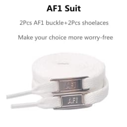 4Pcs AF1 Shoelaces Combination White Flat laces and Shoe Decoration Suit Sneaker Shoelace Air Force one Shoes Accessories