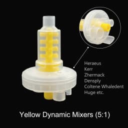 50pcs/Lot Dental Mixing Tips Impression Materials Lab Denture Laboratory Color Tubes Disposable Silicone Rubber