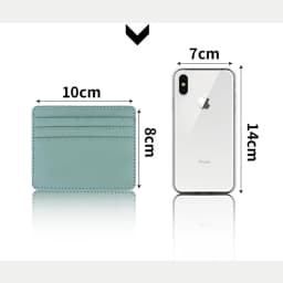 PU Leather ID Card Case - Slim Multi-Slot Holder for Bank/Credit Cards