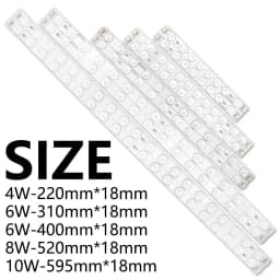 10pcs Three Color 2835 LED Light Module 4W 6W 8W 10W LED Bar Backlight Strip Lights Ceiling Lamp For Remoulding LED Tube Source