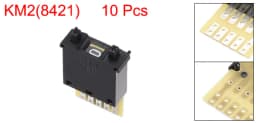 Uxcell 10/20Pcs DIP Switch BCD Code Thumb wheel Switch KM2 0-9 Digital Black/Cream Color/White 30x18x8/40x24x10 mm