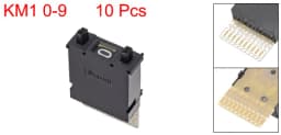 Uxcell 10/20Pcs DIP Switch BCD Code Thumb wheel Switch KM2 0-9 Digital Black/Cream Color/White 30x18x8/40x24x10 mm