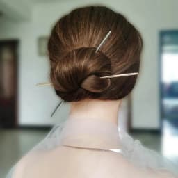 Double Chain Hair Fork Pearl Tassel Hair Stick Nunchaku Hairpin Chinese Style Retro Hair Accessories for Hanfu Tiaras Ornaments