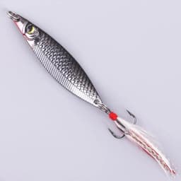 1PCS 3D 42-70mm 5-30g Fishing Spoon Lure Single Hook Artificial Metal Hard Bait Trout S-shaped Spinner Sequins Fishing Tackle
