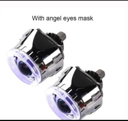 Sanvi S8 2.5 Inch 12V 40W 6000K Car Bi LED Len Projector Galss Headlight Angel Eyes Lens For H4 H7 9005 9006 Headlamp LHD RHD