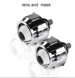 Sanvi S8 2.5 Inch 12V 40W 6000K Car Bi LED Len Projector Galss Headlight Angel Eyes Lens For H4 H7 9005 9006 Headlamp LHD RHD