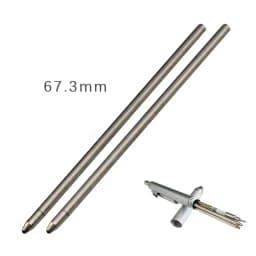 20pcs/lot Replaceable Metal Refills for Multicolor Ballpoint Pen Black Blue Red Refill Office School Writing Students Stationery