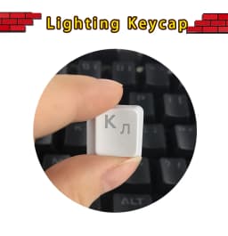 AZERTY French Spanish Transparent Keycaps 132keys Russian Korean for Mechanical Keyboard MX Switche DIY Support Led Lighting