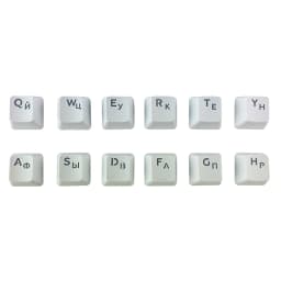 AZERTY French Spanish Transparent Keycaps 132keys Russian Korean for Mechanical Keyboard MX Switche DIY Support Led Lighting